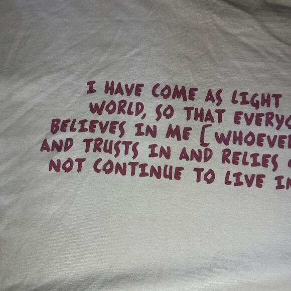 ๐๏ธ Straight Hand Graphics "John 12:46" Christian Tee โ Size XL - Picture 4 of 7